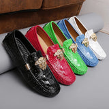 Men's Women Leather Designer Casual Shoes Luxury Loafers Driving Footwear MartLion   