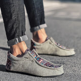 Men's Summer Canvas Shoes Breathable Outdoor Slip on Walking Sneakers Soft Classic Loafers MartLion   