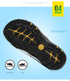 Men's Sandals Leather Summer Men's Outdoor Beach Genuine Leather Boy Mart Lion   