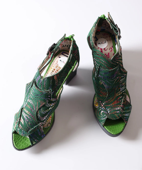 Summer Women's Printed Unique High-heeled Sandals MartLion   