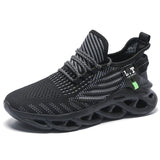 Ultralight Men's Free Running Shoes Cushioning Sneakers Summer Mesh Sock Sports Jogging Footwear Mart Lion 8023black gray 7 