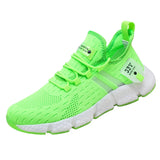 Sneakers Men's Breathable Running Red Pink Tennis Shoes Comfort Casual Walking Women Zapatillas Hombre MartLion G178-green 36 