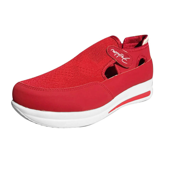 Red Sneakers Women Shoes Woman Tennis Canvas Female Casual Ladies Sport Platform Sneaker Hollow Out MartLion   