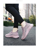 Women Sports Shoes Lightweight Mesh Sneakers Athletic Breathable Running Flying Weave Casual Sneakers MartLion   