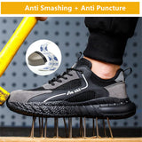 safety shoes electrician insulated work anti smashing steel toe cap safety anti stab anti-slip protective MartLion   