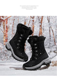 Women's Boots Winter Plush Snow Boots Outdoor Anti Slip Hiking Shoes Warm And Waterproof Boots Warm Snow MartLion   
