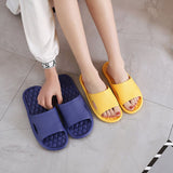 Non-Slip Slippers Men's Women Indoor Home Slides Bathroom Waterproof Shoes Soft Bottom Outer Wear Sandals Mart Lion   