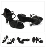 Ballroom Dance Shoes for Women Latin Modern Tango Salsa Training Sandals Practice Satin MartLion   