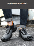  Standard High Top Safety Shoes Men's Anti-smashing Anti-piercing Work Boots Wear Resistant Indestructible MartLion - Mart Lion
