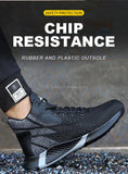 Man Safety Boots High top Safety Shoes Men Women Steel Toe Work Shoes Men Anti-smash Indestructible Construction Boots Winter MartLion