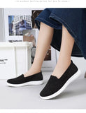 Shoes Woman Trend Loafers Ballet flats Slip-on Cotton Ladies Sneakers Summer Footwear Breathable Barefoot MartLion   