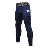 Men's Running Tights Compression Fitness Pants Elastic Running Basketball Sports Workout Tights Gym Running Training Leggings MartLion