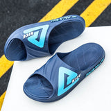 Men's Summer Slippers Anti-slip Thicken EVA Soft Slipper Beach Flip Flops House Bath Slippers Shower Sandals Mart Lion Blue 40-41 