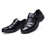 Genuine Leather Sandals Men's Summer Shoes Non-slip Soft Casual Footwear MartLion   