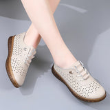 Women Sneakers Casual Shoes Leather Lightweight Designer Loafers Breathable Slip on Flat MartLion   