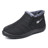 Cotton-Padded Shoes Winter Fleece-Lined Thickened Couple Snow Boots Warm Cotton Boots Mart Lion 8307 Black 37 