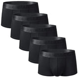 5Pcs/lot Men's Underwear Boxers Modal Boxers Boxer Homme Panties MartLion 445-black5PCS L 