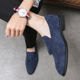 Suede Leather Men's Loafers Shoes Soft Dress Slip On Casual Moccasins Soft Formal Leisure Social Mart Lion   