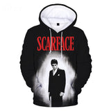 Movie Scarface 3D Print Hoodie Sweatshirts Tony Montana Harajuku Streetwear Hoodies Men's Pullover Cool Clothes Mart Lion VIP4 XXS 