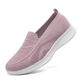 Mesh Breathable Sneakers Women Light Slip on Flat Casual Shoes Ladies Loafers Socks Zapatillas Mujer MartLion Pink 35 