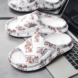 Breathable Beach Slippers Men's Bathroom Slippers Outdoor Non-slip Slides Leisure Sneakers Soft Casual Shoes Mart Lion   