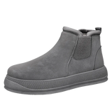 Outdoor Work Casual Men's Boots Waterproof Anti Slip Walking Shoes Classic Tide Solid Colours Footwear MartLion GRAY 39 