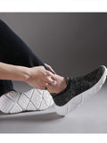 Men's Casual Running Shoes Trainers Sneakers Slip on Athletic Sport Walking Plaid Printed Lightweight Gym Tennis MartLion   