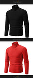  Winter Men's Turtleneck Sweater Casual Men's Knitted Sweater Keep Warm Fitness Pullovers Tops MartLion - Mart Lion