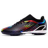 Men's Soccer Shoes Ultralight Football Boots Boys Sneakers Non-Slip AG TF Soccer Cleats Ankle Unisex MartLion black 35 