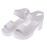 Summer Designer Women Sandals Thick Heel Platform Shoes Casual Fish Mouth Ladies Mart Lion   