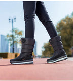 Winter thick women's snow boots Warm Plush Mid-calf Boots Non slip Waterproof Platform Snow Boot Casual Female White shoes MartLion