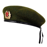 Autumn winter cap warm woolen octagonal hat adjustable beret hats versatile unisex beanie pure color beret caps MartLion army green 3  