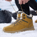 Winter Men Boots Warm  Outdoor Men's Snow Boots Non-slip Men Cotton Boots Lightweight Waterproof Working Ankle Boots MartLion   