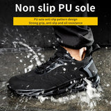  light weight safety work shoes women men's protective safety sneakers work puncture proof work with steel toe cap MartLion - Mart Lion