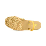 flat-bottomed ladies sandals in summer round head breathable mesh flat-bottomed slippers MartLion   