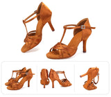 Woman Shoes For Dancing Latin Ballroom Modern Tango Jazz Salsa Sandals Suede MartLion   