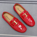 Men's Women Leather Designer Casual Shoes Luxury Loafers Driving Footwear MartLion   