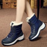 Women Boots Lightweight Ankle Platform Shoes Heels Winter Mujer Keep Warm Snow Winter Shoes MartLion   