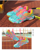 Women Sneakers Men's Badminton Shoes Light Black Breathable Female Outdoor Sports Training 
Athletics Mart Lion   