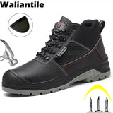 Waterproof Safety Work Boots Men's Industrial Non-slip Working Puncture Proof Steel Toe Indestructible Shoes MartLion   