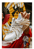 Fujeak Sneakers Casual Trainer Race Shoes Trendy Breathable Mesh Non-slip Men's Mart Lion   
