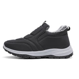 Hard-Wearing Casual Sneakers Outdoor Warm Furry Men's Loafers Lightweight Non-slip Running Shoes Waterproof MartLion GRAY 39 