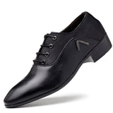 Men's leather shoes dress all-match casual shock-absorbing wear-resistant oversized Mart Lion style 3 black 38 