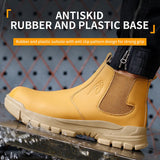  anti scalding labor shoes work protection boots Steel toe cap sneakers men's leather work waterproof safety MartLion - Mart Lion