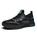 Trendy Casual Sneakers Running Men's Non-slip Shoes Breathable Shoes Footwear MartLion black 39 