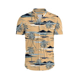 Flower Casual Men's Shirts Print With Short Sleeve For Korean Clothing Floral MartLion   