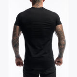 Gym Clothing Sports T Shirt Men's Cotton Breathable Fitness Short Sleeve Running Summer Tight homme Mart Lion   