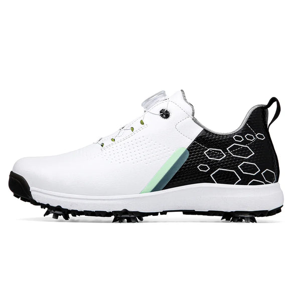 Luxury Golf Shoes Men's Training Golf Sneakers Golfers Sneakers Outdoor Anti Slip Walking MartLion BaiHei-3 36 
