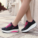 Women Sneakers Shoes Vulcanized Flats Walking Platform Sports Mart Lion   