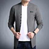 sweater The Latest Jacket Men's Autumn Knitted Breasted Slim Fit Sweaters Winter Mart Lion Gray M 